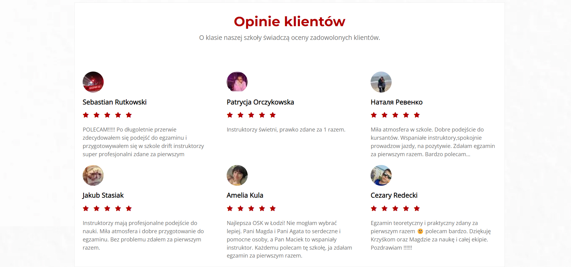 Opinie klientów