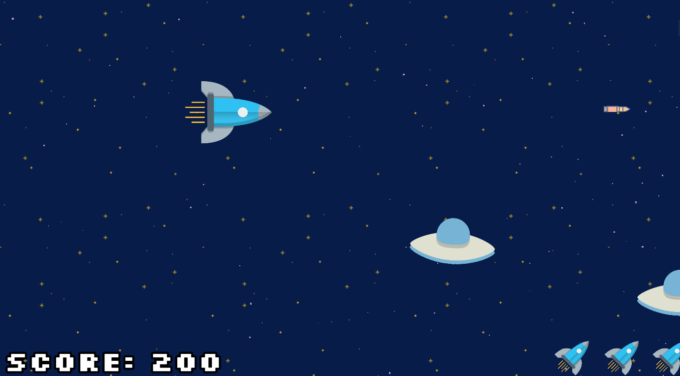 Widok gry: przeciwnik ufo